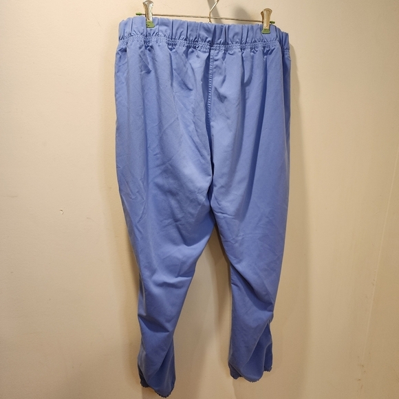 SCRUBSTAR women's ciel blue plus size scrub pants size 2XL - Picture 2 of 11